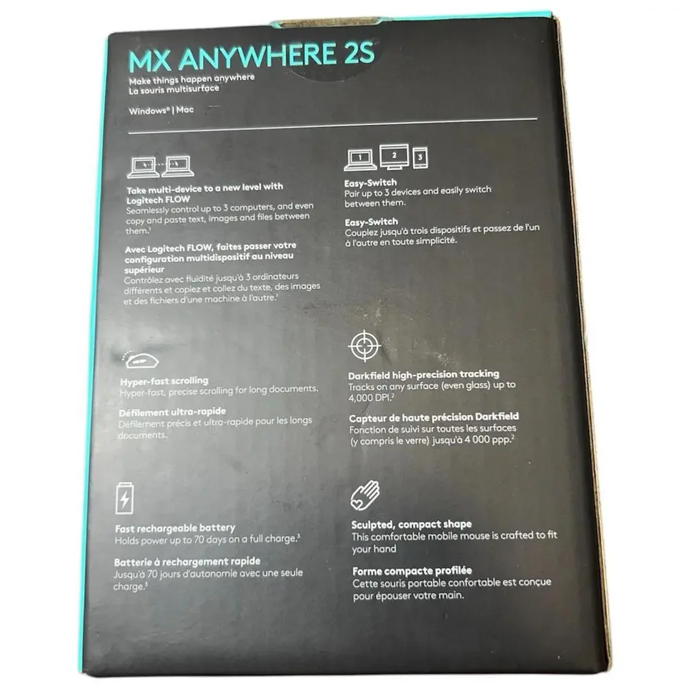 Logitech MX Anywhere 2S Bluetooth Edition Wireless Mouse - Brand New / Sealed